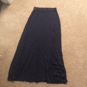 ASOS A-line Jersey maxi skirt - polka dot